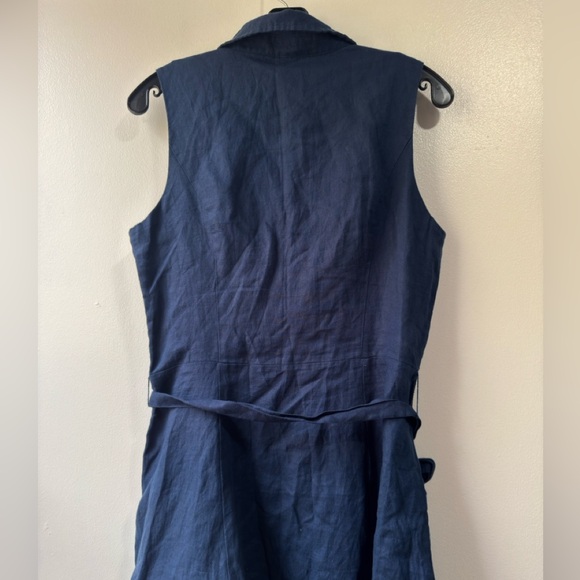 Tahari Navy Sleeveless Mini Dress - Picture 8 of 13